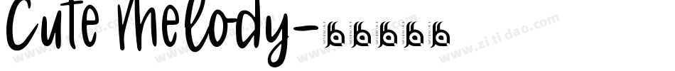 Cute Melody字体转换